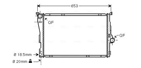 Радиатор AVA COOLING BWA 2278