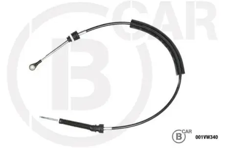 Фото трос привода коробки передач B CAR 001VW340 Трос привода коробки передач B CAR 001VW340