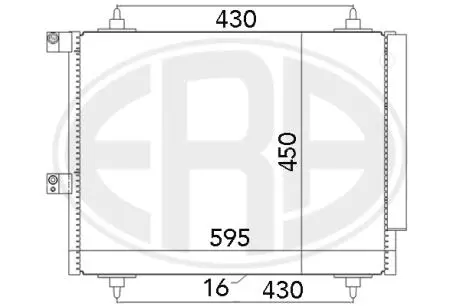 Радiатор кондицiонера з осушувачем ERA 667063