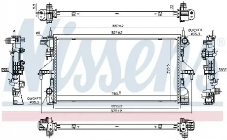 Радиатор NISSENS 606538