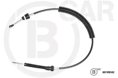 Фото трос привода коробки передач B CAR 001VW342 Трос привода коробки передач B CAR 001VW342
