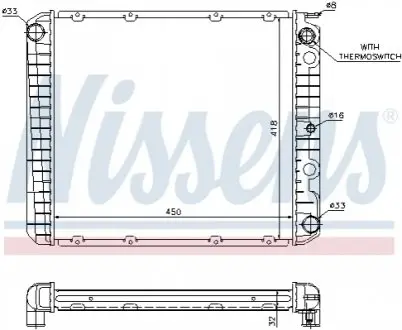Радиатор NISSENS 65525A