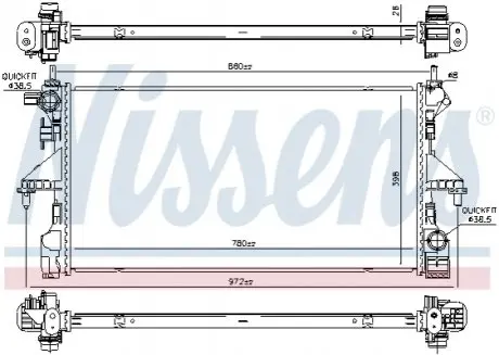 Радиатор NISSENS 606170