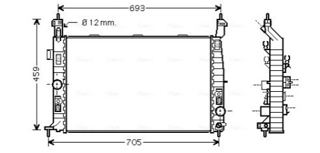 Радиатор AVA COOLING OL 2348