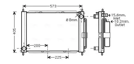 Радиатор AVA COOLING RTM499