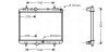 AVA CITROEN Радіатор охолодження (механіка) C5 2,0 04- AVA COOLING PEA 2249 (фото 1)