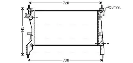 Радиатор AVA COOLING CNA2266 (фото 1)