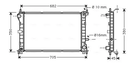 Радиатор AVA COOLING FD 2265