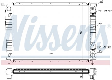 Радиатор охлаждения NISSENS 65537A