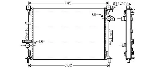 Радиатор AVA COOLING FDA2422 (фото 1)