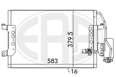 Радиатор ERA 667083