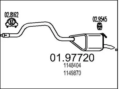 Глушитель MTS 01.97720