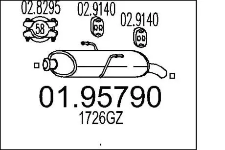 Глушитель MTS 01.95790