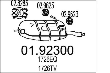 Глушитель MTS 01.92300