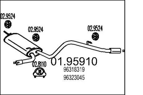 Глушитель MTS 01.95910