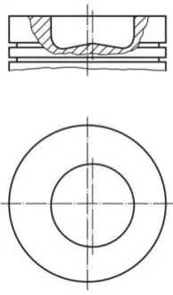 Поршень 51025010787, 51025010795, 51025010798, 51025017449 MAHLE / KNECHT 2289100