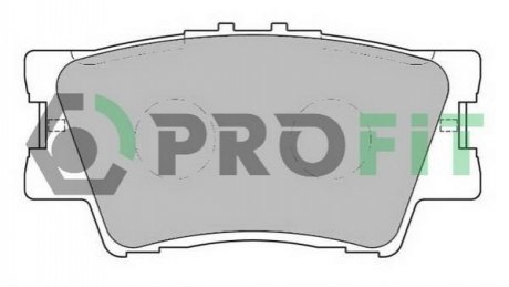 Колодки тормозные дисковые PROFIT 50002015 (фото 1)
