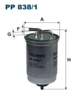 Fuel filter FORD ESCORT \'91 EXPRESS, ESCORT \'95, ESCORT CLASSIC, ESCORT V, ESCORT VI, FIESTA, FIESTA III, FIESTA IV, MONDEO I, MONDEO II; MAZDA 121 III 1.8D 03.89-04.03 WF8044WIX, 0450906261, HNGH142WK, KL99, PXFCS455 FILTRON Pp838\1