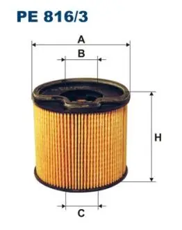 Фiльтр паливний FILTRON PE 816/3