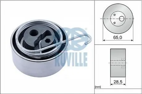 Валец натяжителя прядей ГРМ CHEVROLET CRUZE, TRAX; HONDA CIVIC VII; OPEL ASTRA GT35329 VKM15218 531053520 21652 6519021000 RUVILLE 55344
