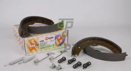 Колодки ручника MB Sprinter / VW Crafter 06- (180x25) (з пружинками) (9064200320S1 / 2E0609537 / 2E0698525) AUTOTECHTEILE 100 4206