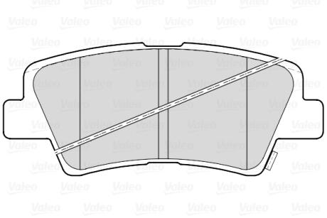 Тормозные колодки дисковые HYUNDAI/KIA/SSANGYONG Actyon/Ceed/i30/Optima/Picanto "1,0-2,0 "R "10>> Valeo 302335