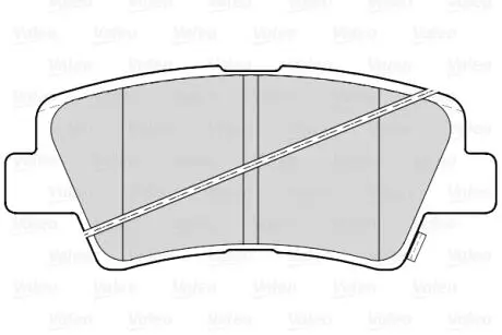 Тормозные колодки дисковые HYUNDAI/KIA/SSANGYONG Actyon/Ceed/i30/Optima/Picanto "1,0-2,0 "R "10>> Valeo 302335