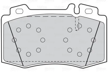 Тормозные колодки дисковые MERCEDES C-Class/CLK/CLS/E-Class/S-Class/SL/SLK "1,8-6,0 "F "92-12 Valeo 302044