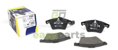 Колодки гальмівні (передні) VW T4 92-03/T5 03-15/T6 15-/Multivan V/VI 03- (+датчик) ICER 181779