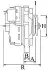 Генератор DACIA/NISSAN/OPEL/RENAULT/VOLVO Movano/Interstar/Laguna/Master/S40 "1,5-2,2" 00>> CARGO 112471 (фото 3)