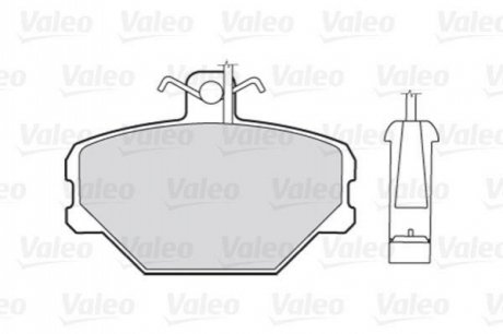 Комплект тормозных колодок, дисковый тормоз Valeo 301095 (фото 1)