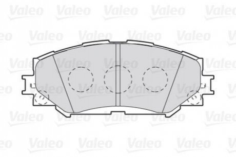 Комплект тормозных колодок, дисковый тормоз Valeo 301943 (фото 1)