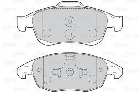 Комплект тормозных колодок, дисковый тормоз Valeo 301997 (фото 1)