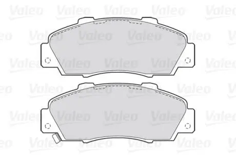 Гальмівні колодки дискові HONDA/ROVER Accord/Civic/CR-V/HR-V/NSX/600 "1,6-3,5 "F "90>> Valeo 301627