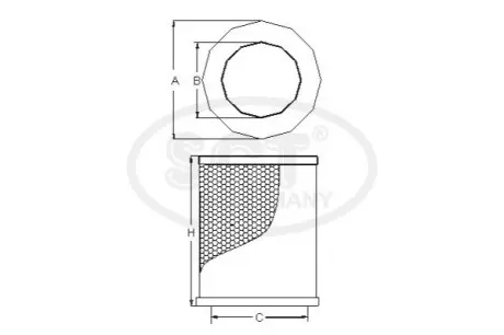 Фото фільтр повітряний NISSAN Pick Up / Navara (720, D21, D22) 2.5 Di (02-05) SCT SCT / MANNOL SB 2359 Фільтр повітряний NISSAN Pick Up / Navara (720, D21, D22) 2.5 Di (02-05) SCT SCT / MANNOL SB 2359