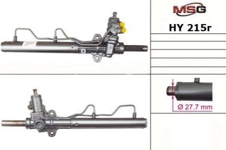 Рульова рейка з ГУР відновлена HYUNDAI TUCSON (JM) 04-10;KIA SPORTAGE (JE_) 04- MSG HY215R