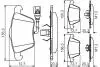 Комплект гальмівних колодок, дискове гальмо BOSCH 0986495261 (фото 1)
