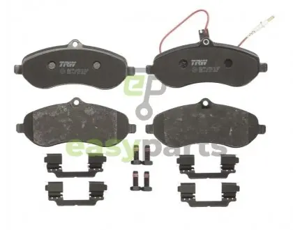 Гальмівні колодки дискові CITROEN/PEUGEOT/FIAT Jumpy/Scudo/Expert "1,6 "-ABS "07>> TRW GDB1718