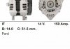 Генератор восстановленный /150A, PV/ FORD GALAXY 06-, MONDEO IV 07-, S-MAX 06-15 MSG CA1919IR (фото 1)