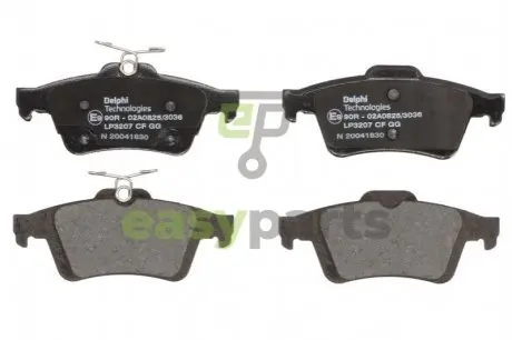FORD гальмівні колодки задн. C-MAX II, FOCUS III, GRAND C-MAX, VOLVO Delphi LP3207
