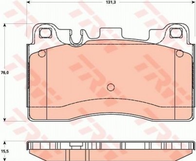 Комплект тормозных колодок, дисковый тормоз TRW GDB1906 (фото 1)