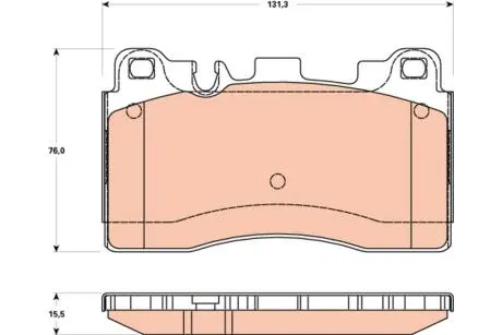 Гальмівні колодки дискові MERCEDES CLS63AMG/W218/E63AMG/W212/SLS AMG "R "11>> TRW GDB1906
