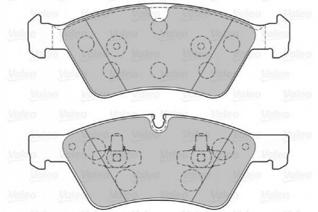 Тормозные колодки дисковые MERCEDES GL-Class/M-Glass/R-Class "3,0-5,0 "F "05>> Valeo 301107 (фото 1)