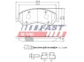 Колодки тормозные дисковые передние FORD TRANSIT 06-14, VW AMAROK 10-н.в. FAST FT29522 (фото 1)