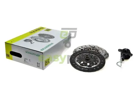 Комплект зчеплення Renault Megane/Scenic 1.9 dCi 08- (d=240mm) (+вижимний), F9Q LuK 624 3316 33