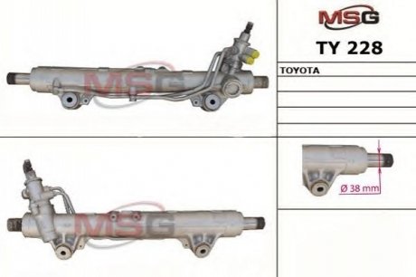 Рульова рейка з ГУР Нова TOYOTA LAND CRUISER200 2007-, LEXUS LX570 2007- MSG TY228