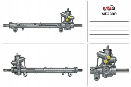 Рульова рейка з ГУР відновлена MERCEDES-BENZ A-CLASS (W168) 97-04 MSG ME239R