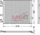 Радіатор кондиціонера NISSAN PRIMASTAR (X83) 01-, PRIMASTAR (X83) 02- DENSO DCN20041 (фото 1)