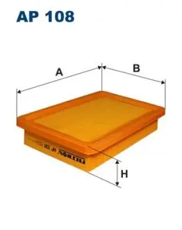 Фильтр воздуха HYUNDAI Excel 1.5GLi 10/92-, Scoupe 1.5i 12V, 1.5i 12V FILTRON AP108