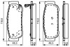 P_Тормозные колодки дискові SSANG YONG Kyron/Rexton/Rodius "R "05>> BOSCH 0986495315 (фото 1)